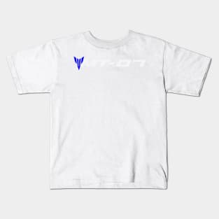 MT07 with Shield White Kids T-Shirt